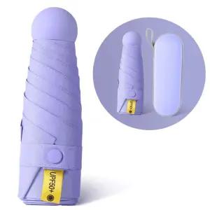 UPF 50+ 마카롱 암막 우산 퍼플 초미니 경량 양산