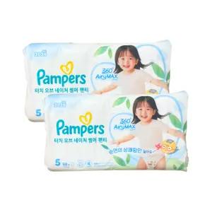 팸퍼스 2026 터치 오브 네이처 썸머팬티 5단계 1박스 x116매