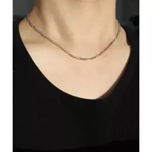 매장정품 BASSCLEF 남자 얇은 체인 목걸이 CLEF Link Point NEC