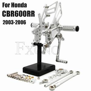 혼다 CBR600RR ABS CBR 600 RR 2003 오토바이 CNC 풋페그 발판 후방 세트 액세서리