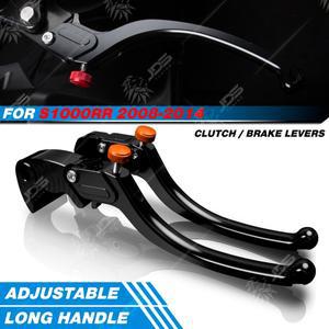 JDSTUNING BMW S1000RR 20082014 무단 변속 클러치 레버 브레이크 세트 롱 핸들 오토바이 액세서리 부품