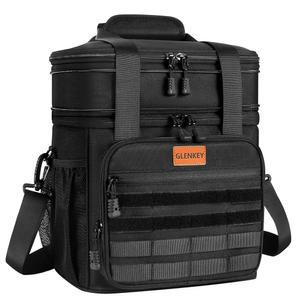 전술 단열 대형 야외 다용도 도시락 확장 가능한 쿨러백 근무 남성용 교대 블랙 여행용