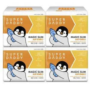 슈퍼대디 매직슬림 에어엠보 팬티형 데이&나이트 기저귀 에어엠보 팬티 빅형 20Px4팩