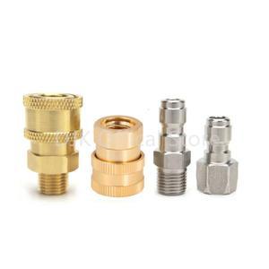 압력 세척기 커넥터 커플링 퀵 릴리스 어댑터 1/4 남성 피팅 연결 세차 정원 조인트