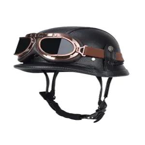 스쿠터 반모헬멧 클래식 빅사이즈 바이크 레트로 스냅백 모자