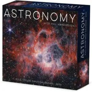 윌로우 크릭 프레스 천문학 2026 탁상 달력 6.18 X 5.43 접착 바인딩이 있는 일일