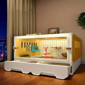 프리미엄 햄스터 소형 케이지 하우스 사육장 투명 토끼장