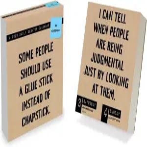 TF 출판 2026 안티 어펌/데일리 풍자 데스크 캘린더 - 홈 앤 오피스 조직 스몰 풀 컬러 찢어진 페이지와