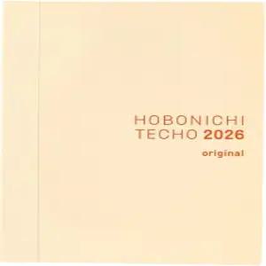 호보니치 테크노 2026 오리지널 북 - A6 일본어 데일리 1월 시작 일요일 플래너