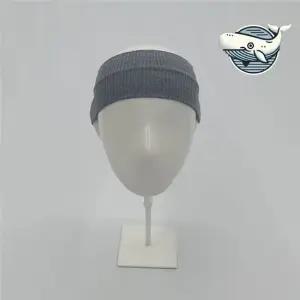 스타일리시한 그레이 골지 헤어밴드 남녀공용 남자헤어밴드 반다나머리띠 헤어터번