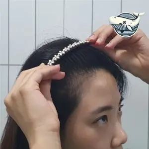 여성용 플라워 헤어핀 머리띠 대칭 클립 장식 빗핀 헤어빗핀 올림머리핀 비녀