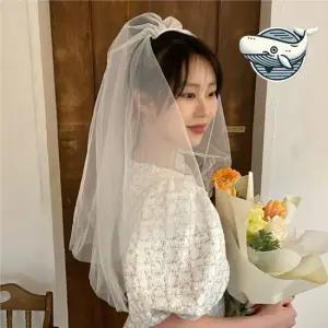 자체 웨딩 촬영 소품 모던 베일 필드 면사포 면사포 웨딩베일 숏베일 웨딩촬영소품