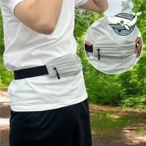 컴팩트 러너벨트 그레이 힙색 소형 수납 가벼운 런닝벨트 런닝힙색 런벨트 플립벨트