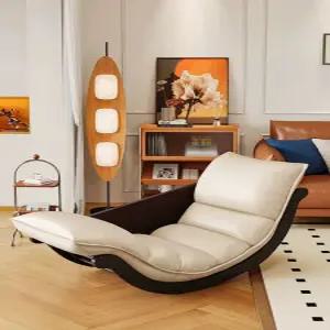 흔들의자 거실 인테리어 독서 쿠션 린넨 쇼파 의자 엔틱