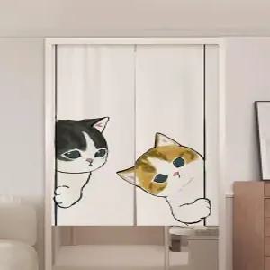 커튼 식당 가리개 바란스 커텐 일본 횟집 주방