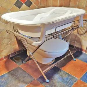 욕조 스탠드 접이식 목욕 거치대 샤워 기저귀 보조기구