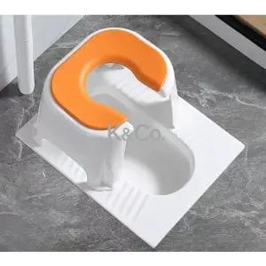 낮은 재래식 간이 화변기 농막 좌변기 임시 현장 화장실