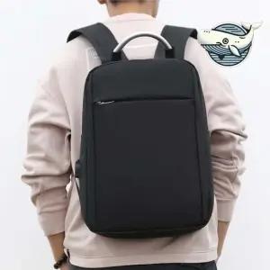 심플한 디자인의 다용도 백팩 남녀공용 사무실 가방 노트북 여행가방 학원가방 USB가방