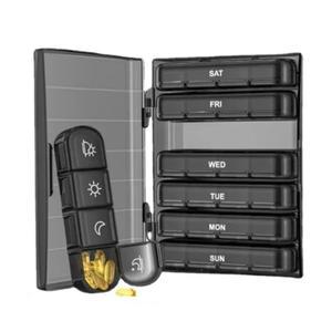 알약 케이스 상자  7일 21/28 그리드 비타민용 대형 구획이 있는 3/4회 휴대용 여행 약 생선 기름