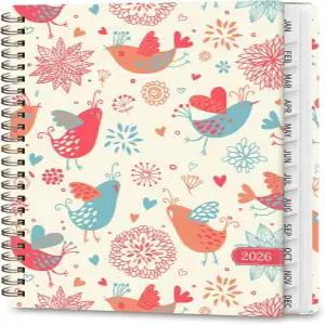 2026 플래너 주간 및 월간 캘린더 학술 일일 의제 2026년 1월 - 12월 사무용품 학용품용 하드커버 기획