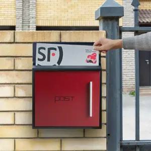 야외 올스텐 스테인레스 월넛우드 우편함 전원주택