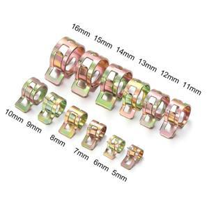 스테인레스 스틸 아연 도금 튜브 클램프  스프링 클립 패스너  연료 오일 라인  워터 호스 파이프  자동차