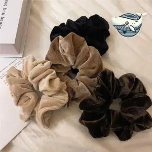 벨벳 스타일 포니테일 헤어 고무줄 다채로운 머리끈고무줄 곱창머리끈 컬러고무줄