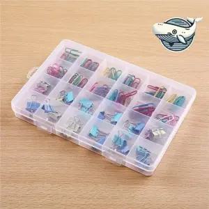 다채로운 문구용품 정리함 고급 스테이플러 클립 빈티지보관함 다용도박스 멀티박스