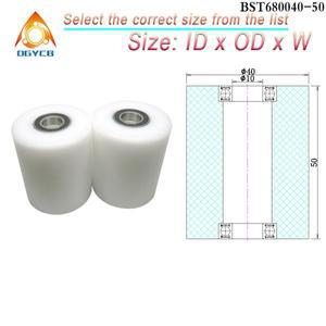 1피스 10x40x50 길어진 POM 베어링 롤러 BST 680040 -50 미닫이 문 Dlip 위치 지정 트랙 풀리 휠 나일론 캐