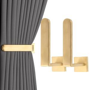 그롤레카 2팩 금속 커튼 홀드백 모던 타이백 벽 풀백 홀더 2 골드