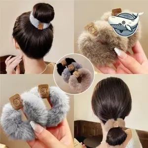 부드러운 인조퍼 헤어슈슈 곱창밴드 멋진 곱창밴드 스크런치 머리고무줄 헤어용품