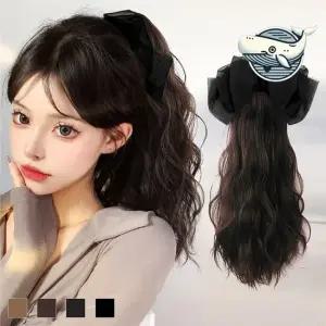 매력적인 나비머리핀 분리형 길이 조절 헤어 부분가발 가발머리핀 가발헤이핀