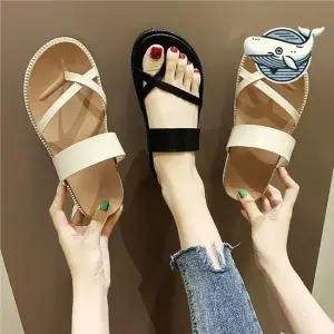 스타일리시 여름 슬리퍼 스트랩 쪼리 모던 쪼리 블로퍼 뮬