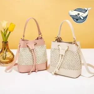 여름 복조리 세련된 핸드백 시원한 수납백 여름가방 왕골가방 밀짚가방 캐주얼백