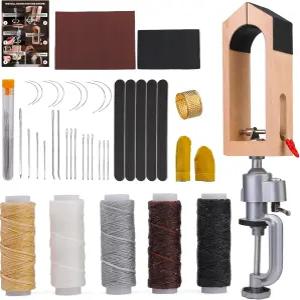 가죽 스티칭 포니 클램프 나무 재봉 360 회전 가능 DIY 핸드 클램핑 범용