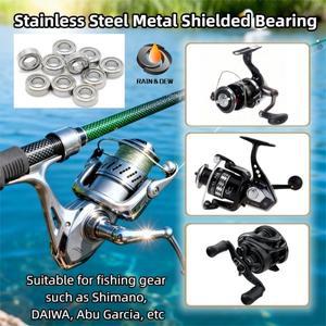 10피스 SMR74ZZ ABEC 9 베어링 스테인레스 스틸 볼 4x7x2.5 3x6x2.5 3x8x4 4x9x4 6x10x3 9x17x5 8x14x4 고