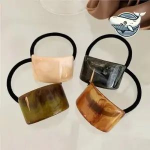 로맨틱 곡선 헤어타이 다양한 색상 편안한 곡선 로맨틱 무드 헤어끈 안끊어지는 고탄력