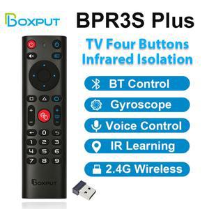 BPR3S PLUS BT 에어 마우스 음성 제어 IR 안드로이드 스마트 TVBox TV 스틱 용 자이로 스코프가있는 2.4GHz