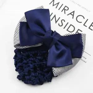 간호사 승무원 네이비 리본 머리망 알바 면접 헤어망 간호사머리망 헤어망 간호사용품