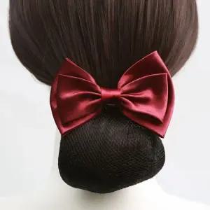 리본 촘촘 머리망 새틴 레드 간호사머리망 헤어망 간호사용품 예쁜머리망 승무원머리망