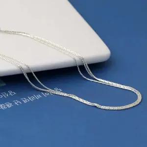 92.5 실버 3줄 라인 체인 은 팔찌 실버팔찌 은팔찌 체인팔찌