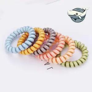 비비드 색상 스프링 머리끈 편안한 헤어밴드 URK 머리 헤어끈 스프링헤어끈