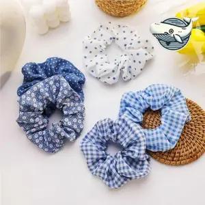 헤어악세서리 블루 컬러 곱창끈 헤어밴드 블루컬러 곱창 ELH 컬러 곱창밴드 곱창머리끈