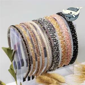 스타일리시 헤어밴드 귀여운 크리스탈 장식 머리 귀 안아픈 세상 편한 큐빅