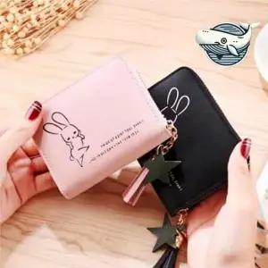 귀여운 토끼 카드지갑 학생용 지퍼 카드지갑 토끼 학생 직장인 동전수납 토끼지퍼