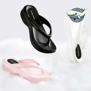 스타일리시 통굽 쪼리 슬리퍼 편한 웨지 키높이 웨지 통굽 쪼리 키높이 조리 고급스러운