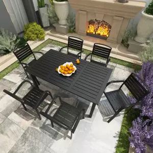 야외 테이블 방수 의자 철제 메쉬 테라스 세트