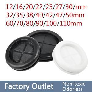 10/5/1피스 12-110mm Circlip 고무 와이어 그로멧 가스켓 전기 상자 입구 콘센트 씰 링 먼지 플러그 커버