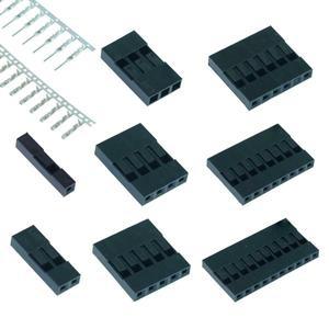 100개  2.54mm 커넥터 하우징 남성 여성 압착 단자