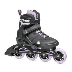 롤러블레이드 매크로블레이드 84 여성 피트니스 인라인 스케이트, 블랙 & 라벤더, 퍼포먼스 스케이트